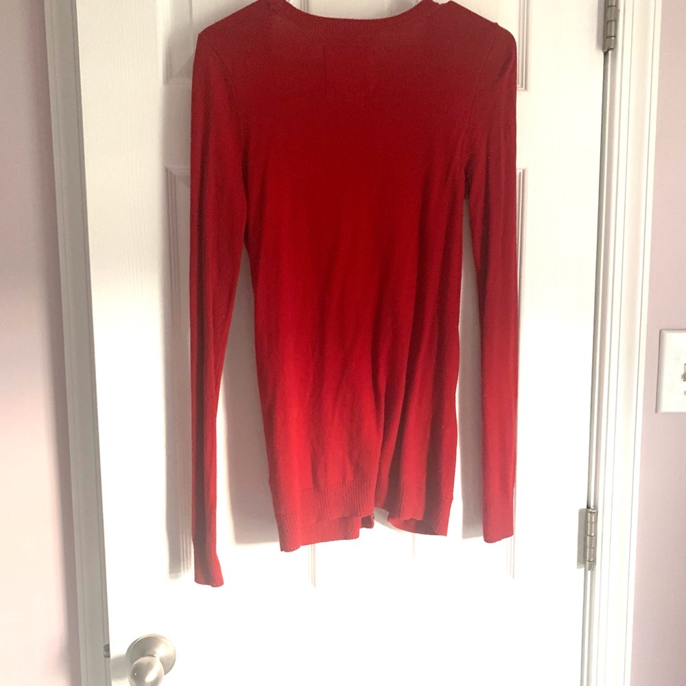 Red Hollister cardigan. Very comfortable. - Picture 2 of 2
